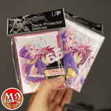 Xả kho Combo Bọc bài Standard size + Hộp đựng bài Sora & Shiro (65ct) for No Game No Life - Chính hãng Ultra PRO