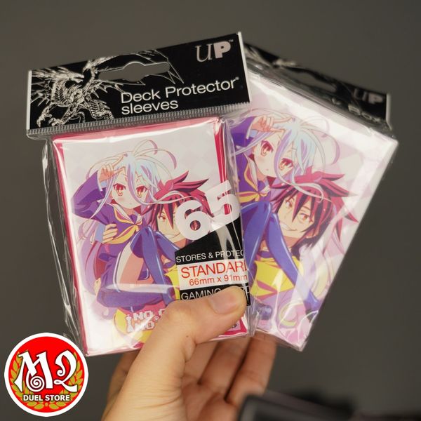 Xả kho Combo Bọc bài Standard size + Hộp đựng bài Sora & Shiro (65ct) for No Game No Life - Chính hãng Ultra PRO