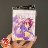 Xả kho Combo Bọc bài Standard size + Hộp đựng bài Sora & Shiro (65ct) for No Game No Life - Chính hãng Ultra PRO
