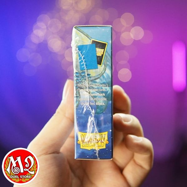 Bọc bài Japanese size Matte Sleeves - Sapphire - Xanh đá quý - Chính hãng Dragon Shield