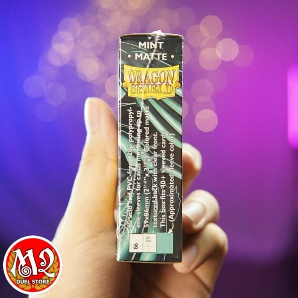 Bọc bài Japanese size Matte Sleeves - Mint - Bạc hà - Chính hãng Dragon Shield