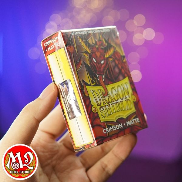 Bọc bài Japanese size Matte Sleeves - Crimson - Đỏ thắm - Chính hãng Dragon Shield
