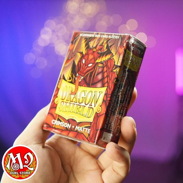 Bọc bài Japanese size Matte Sleeves - Crimson - Đỏ thắm - Chính hãng Dragon Shield