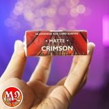 Bọc bài Japanese size Matte Sleeves - Crimson - Đỏ thắm - Chính hãng Dragon Shield