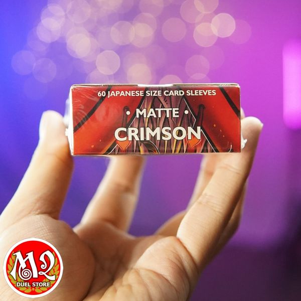 Bọc bài Japanese size Matte Sleeves - Crimson - Đỏ thắm - Chính hãng Dragon Shield