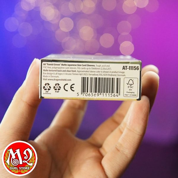 Bọc bài Japanese size Matte Sleeves - Forest Green - Rừng Xanh - Chính hãng Dragon Shield
