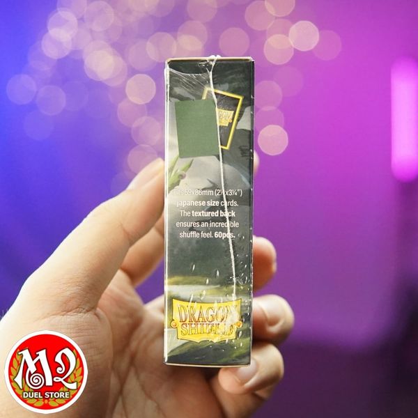 Bọc bài Japanese size Matte Sleeves - Forest Green - Rừng Xanh - Chính hãng Dragon Shield