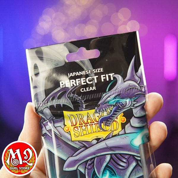 Bọc bài Japanese Size Inner Sleeves Perfect Fit - Clear - Trong suốt - Chính hãng Dragon Shield