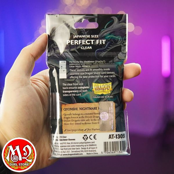 Bọc bài Japanese Size Inner Sleeves Perfect Fit - Clear - Trong suốt - Chính hãng Dragon Shield