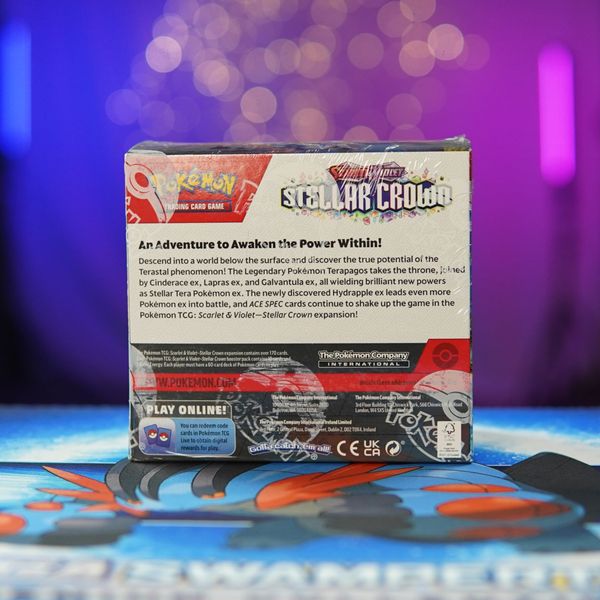 Hộp thẻ bài Pokemon TCG Scarlet & Violet STELLAR CROWN Booster Box - Chính hãng Nintendo