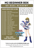 Hộp thẻ bài Yugioh M2 Beginner Deck Cyber Blade Fusion - SGX1 - SPEED DUEL - Chính hãng M2 DUEL Store