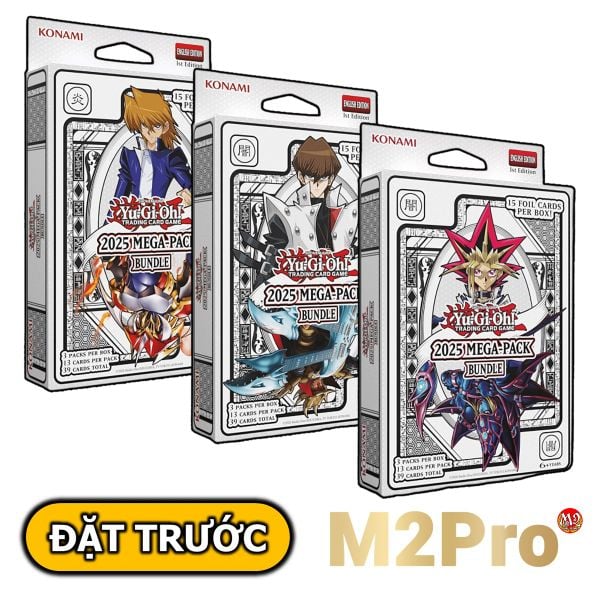[ĐẶT TRƯỚC] COMBO 3 Hộp thẻ bài Yugioh 2025 Mega-Pack Bundle TuckBox - MP25 Chính hãng Konami - Dự kiến 20.09.2025