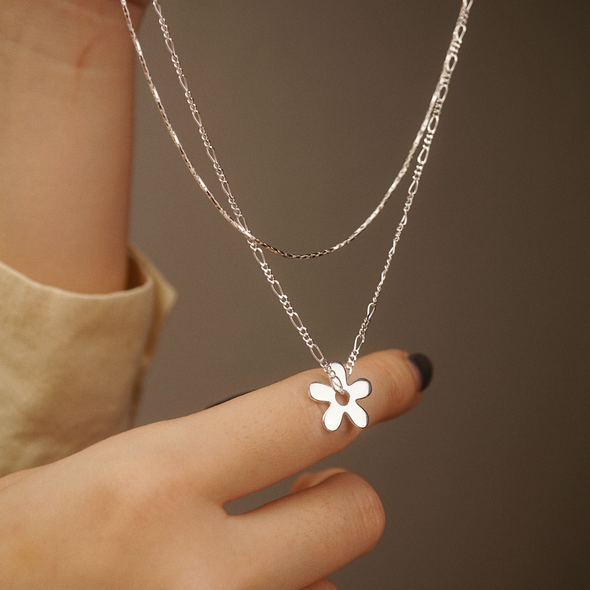  DAISY DUO CHAIN LAYER NECKLACE (S) 