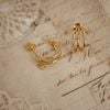  TRIO PAVE HOOP EARRINGS 