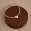  HEART LETTER LINK PREHNITE BRACELET 