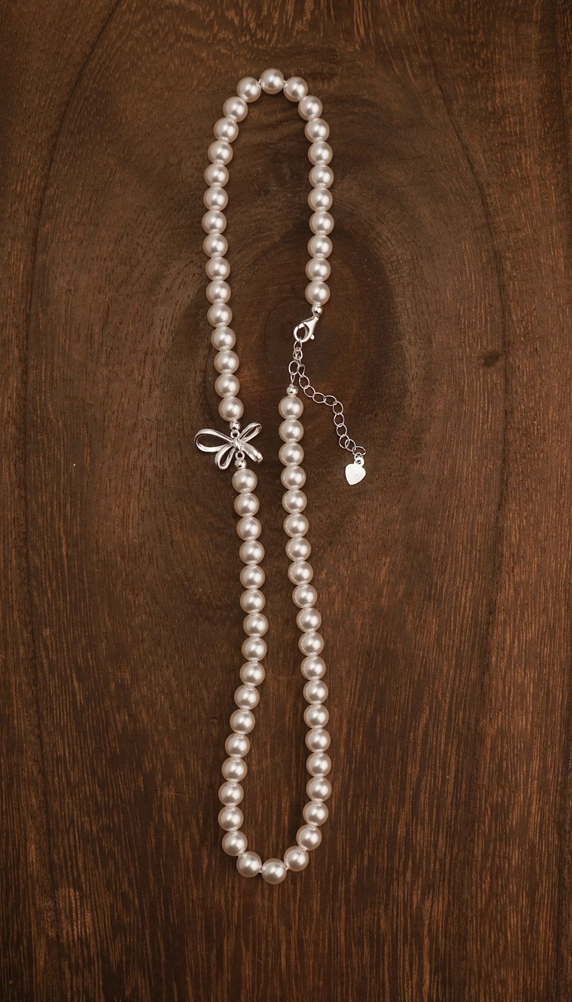  BUTTERFLY ROUND PEARL NECKLACE (S) 
