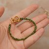  BAMBOO HEART CLASP CHROME DIOPSIDE BRACELET 