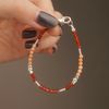  PEACH PINK PALETTE HEART LOCK BRACELET (S) 