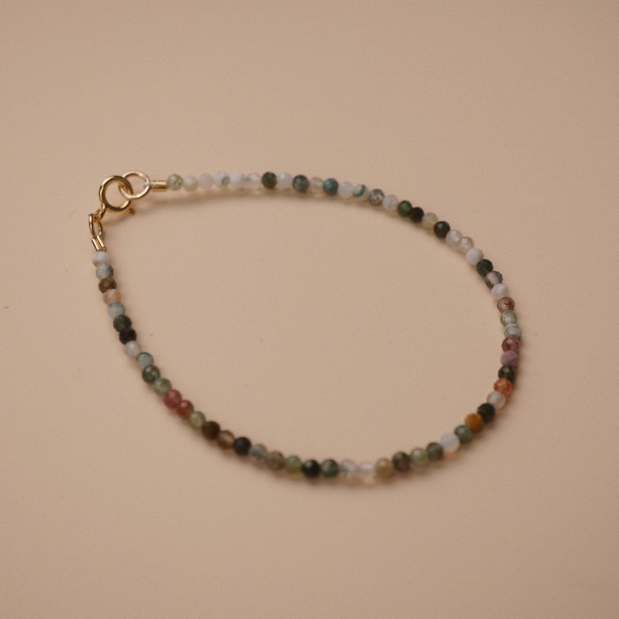  MOSS AGATE STONE BRACELET 