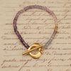  HEART CLASP FLUORIT BRACELET 