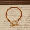  CHAIN CLASP GARNET BRACELET 