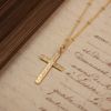  CROSS PATTERN SATELLITE NECKLACE 