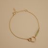  INTERLOCKING CIRCLE PERIDOT BRACELET 