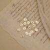  DOUBLE ROUND LETTER LINK RECTANGLE BRACELET 