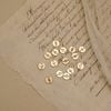  STONE - ROUND LETTER LINK RECTANGLE CHAIN BRACELET 