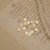  ROUND LETTER LINK - PEARL BRACELET 