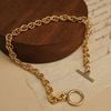  TOGGLE CLASP TRIPLE CABLE BRACELET 