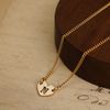  HEART LETTER LINK SILKY NECKLACE 