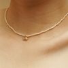  STONE SHELL BABY PEARL CHOKER NECKLACE 