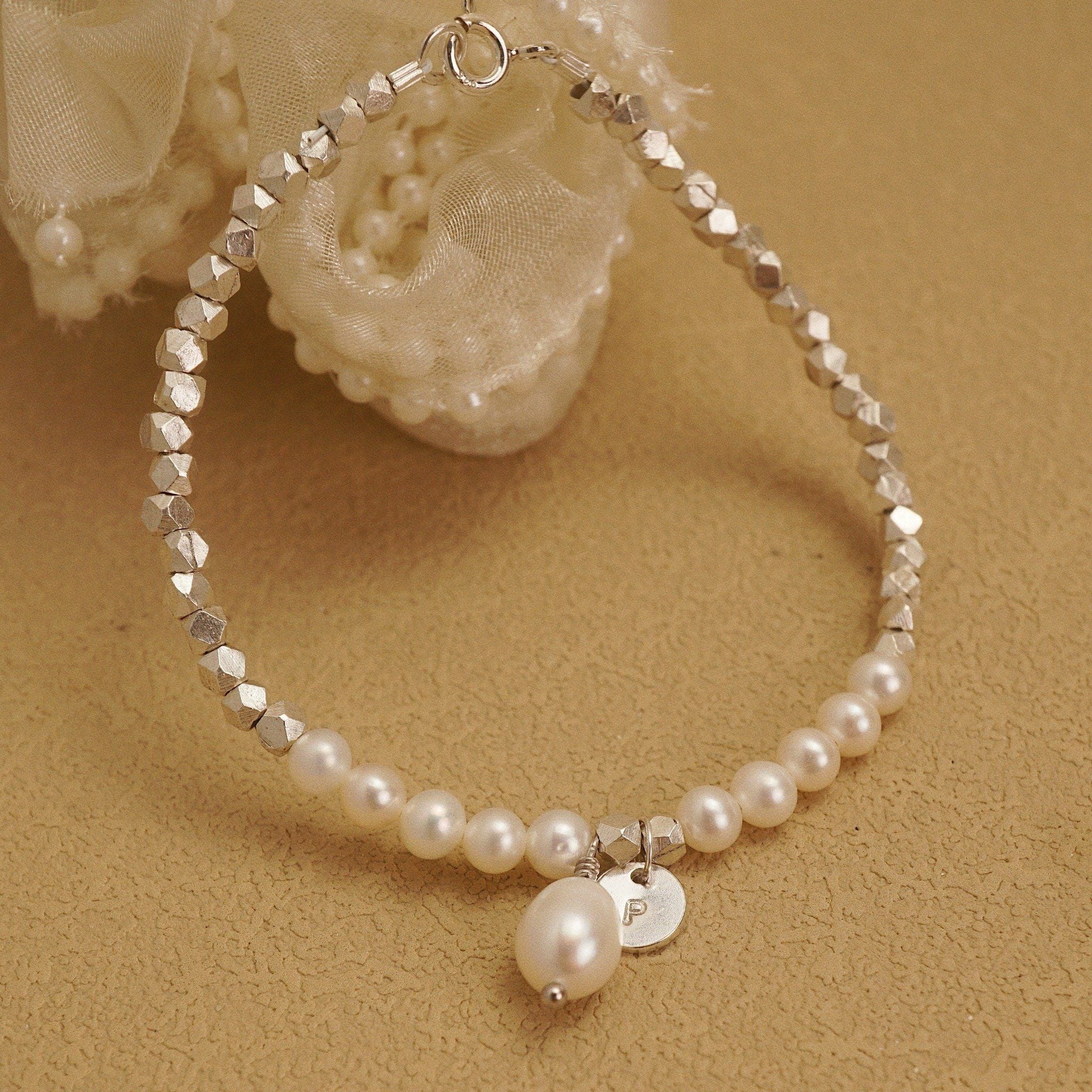  MINI DISC & BOLD PEARL SUNDANCE MIX ROUND PEARL BRACELET (S) 