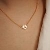  HEART LETTER LINK SILKY NECKLACE 