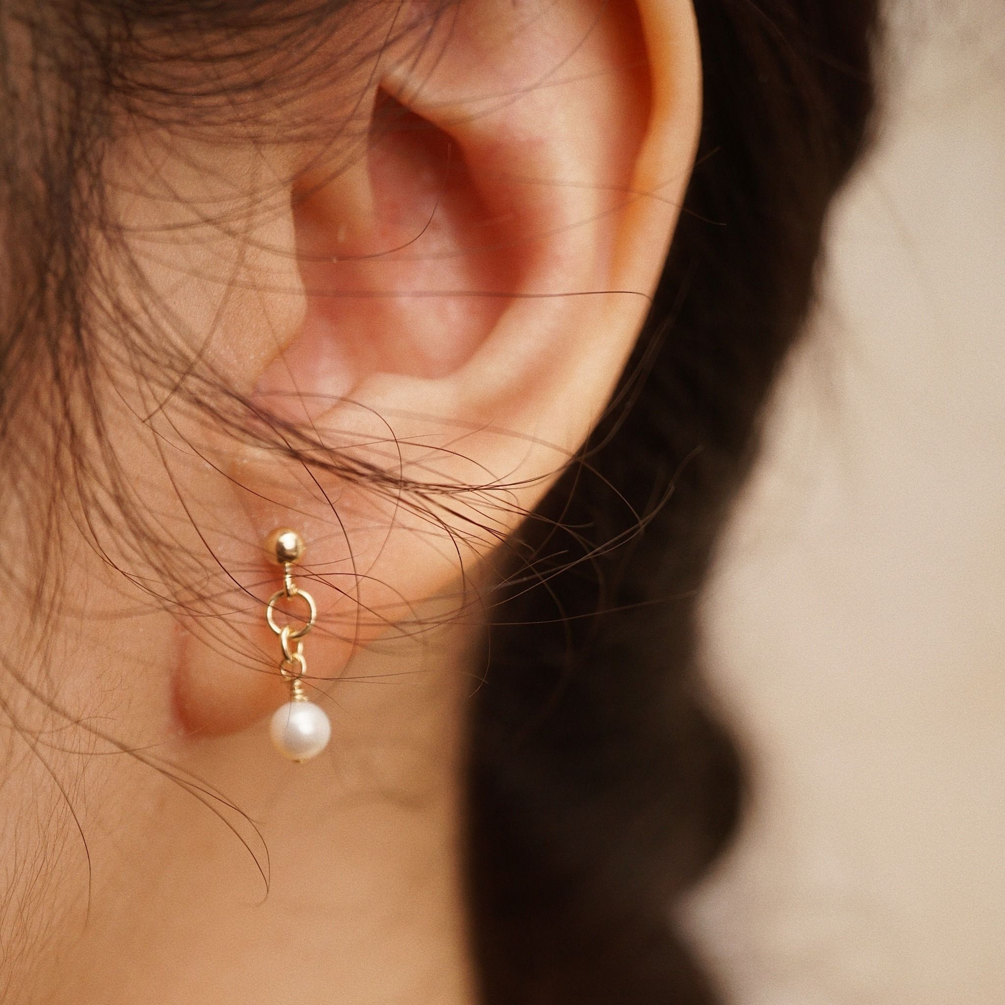  ROUND PEARL DROP EARRINGS - JUMP RING 