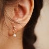  ROUND PEARL DROP EARRINGS - JUMP RING 