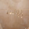  MINI DISC - HOOP & U SHAPE EARRINGS 