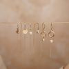  PEARL - HOOP & U SHAPE EARRINGS 