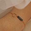  SPARKLE HEART TOPAZ BRACELET 