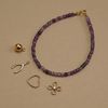  SPARKLE HEART - SILKY AMETHYST BRACELET 