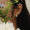  BOLD RICE SHAPE DROP EARRINGS 
