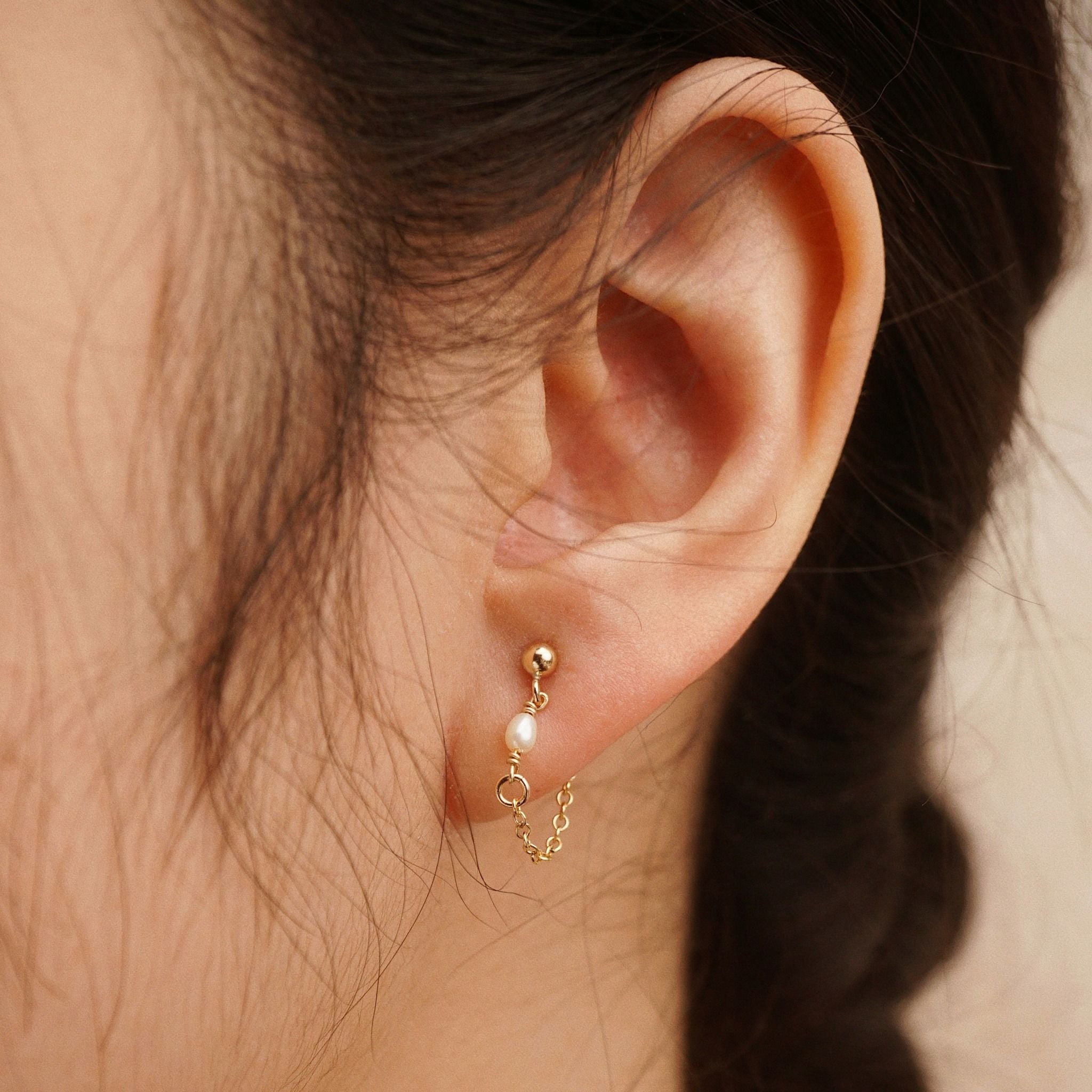  PLAIN PEARL BASE EARRINGS 