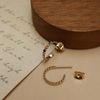  DOT OPEN HOOP EARRINGS 