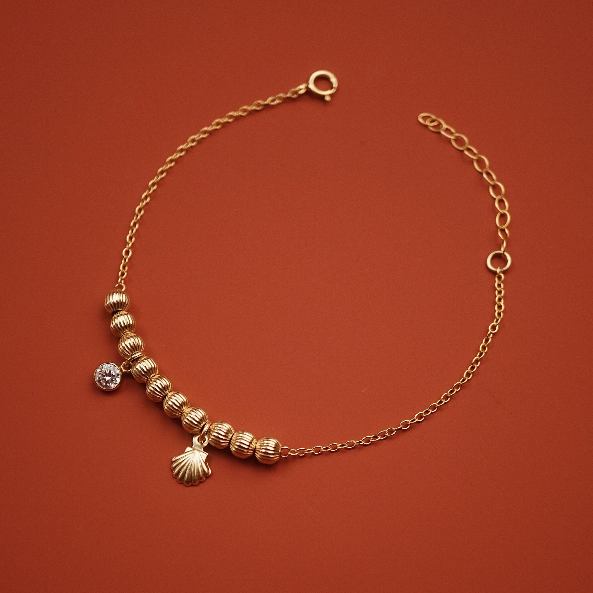  STONE & SHELL ORBIT BRACELET 