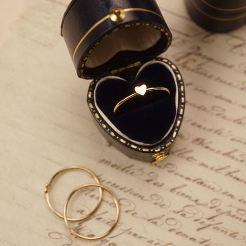 HEART SKINNY RING