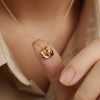  DOUBLE HOOP NECKLACE 