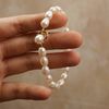  PEARL - TOGGLE CLASP BOLD RICE SHAPE PEARL BRACELET 