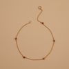  RUBY STONE STATION ANKLET 