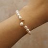  PEARL - TOGGLE CLASP BOLD RICE SHAPE PEARL BRACELET 